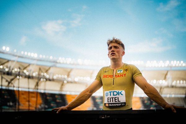 Manuel Eitel (GER/Germany) during the Decathlon on Day 6 of the World Athletics Championships Budapest 23 at the National Athletics Centre in Budapest, Hungary on August 24, 2023.