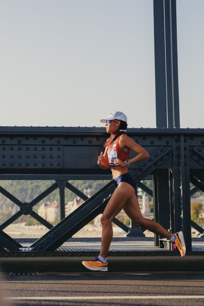 Beverly Ramos (PUR/Puerto Rico) during the Marathon on Day 8 of the World Athletics Championships Budapest 23 at the National Athletics Centre in Budapest, Hungary on August 26, 2023.
