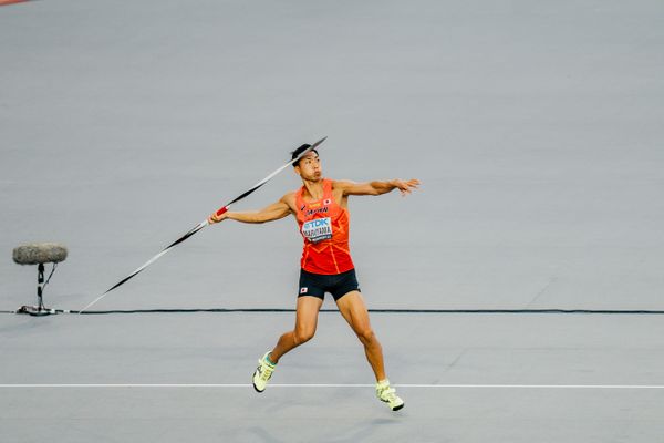 Yuma Maruyama (JPN/Japan) on Day 8 of the World Athletics Championships Budapest 23 at the National Athletics Centre in Budapest, Hungary on August 26, 2023.