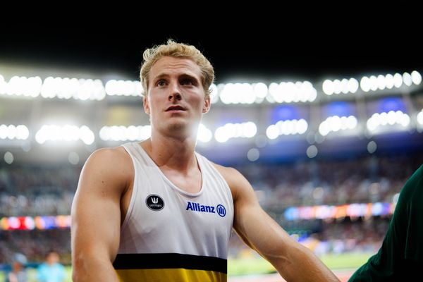 Ben Broeders (BEL/Belgium) during the Pole Vault on Day 8 of the World Athletics Championships Budapest 23 at the National Athletics Centre in Budapest, Hungary on August 26, 2023.