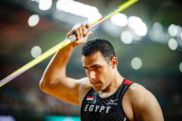 Ihab Abdelrahman (EGY/Egypt) during the Javelin Throw Final on Day 9 of the World Athletics Championships Budapest 23 at the National Athletics Centre in Budapest, Hungary on August 27, 2023.