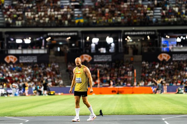 Julian Weber (GER/Germany) during the Javelin Throw Final on Day 9 of the World Athletics Championships Budapest 23 at the National Athletics Centre in Budapest, Hungary on August 27, 2023.