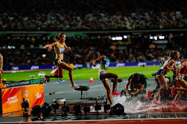 Olivia Gürth (GER/Germany) during the 3000 Metres Steeplechase Final on Day 9 of the World Athletics Championships Budapest 23 at the National Athletics Centre in Budapest, Hungary on August 27, 2023.