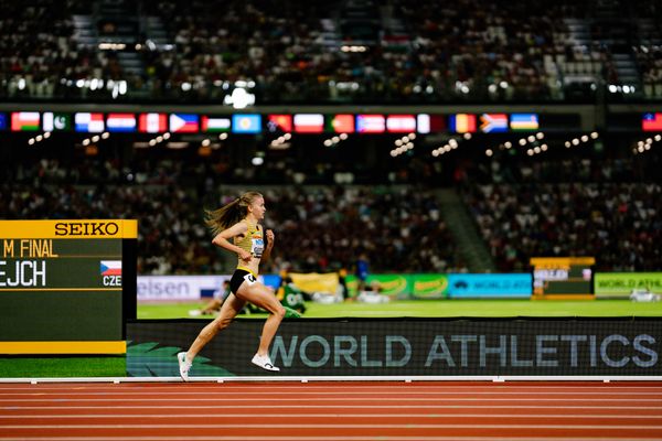 Olivia Gürth (GER/Germany) during the 3000 Metres Steeplechase Final on Day 9 of the World Athletics Championships Budapest 23 at the National Athletics Centre in Budapest, Hungary on August 27, 2023.