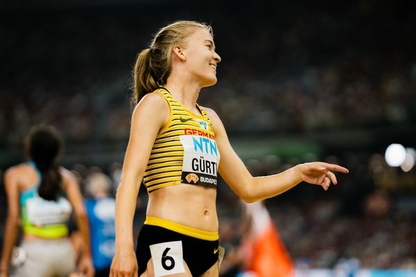 Olivia Gürth (GER/Germany) during the 3000 Metres Steeplechase on Day 9 of the World Athletics Championships Budapest 23 at the National Athletics Centre in Budapest, Hungary on August 27, 2023.