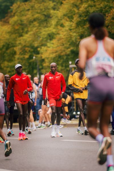 Eliud Kipchoge (KEN/Kenya) am 24.09.2023 beim Berlin Marathon in Berlin
