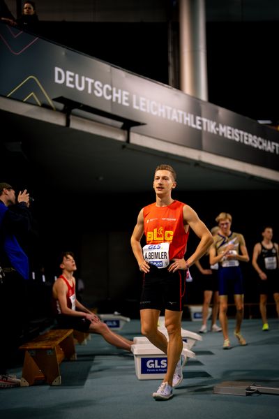 Artur Beimler (Braunschweiger Laufclub) am 17.02.2024 während den 71. Deutschen Leichtathletik-Hallenmeisterschaften in der QUARTERBACK Immobilien ARENA in Leipzig