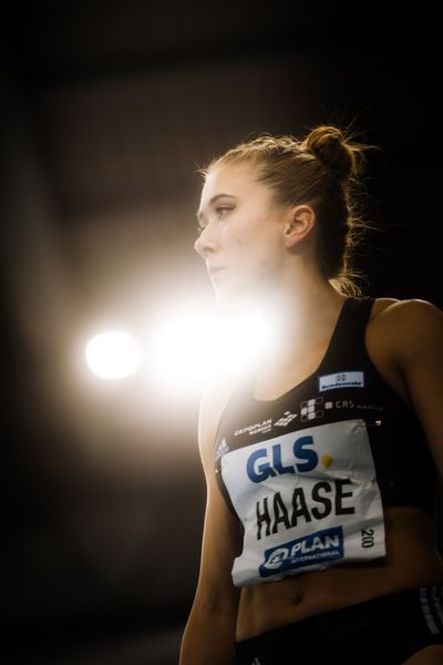Rebekka Haase (Sprintteam Wetzlar) am 18.02.2024 während den 71. Deutschen Leichtathletik-Hallenmeisterschaften in der QUARTERBACK Immobilien ARENA in Leipzig