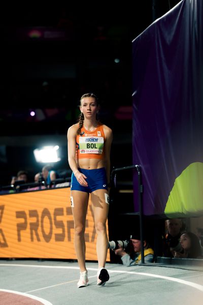Femke Bol (NED/NEtherlands) im 400m Vorlauf am 01.03.2024 bei den World Athletics Indoor Championships in Glasgow (Schottland / Vereinigtes Königreich)