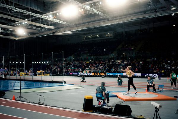 Alina Kenzel (GER/Germany) am 01.03.2024 bei den World Athletics Indoor Championships in Glasgow (Schottland / Vereinigtes Königreich)
