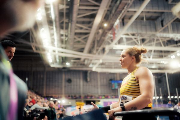 Alina Kenzel (GER/Germany) beim Kugelstoßen am 01.03.2024 bei den World Athletics Indoor Championships in Glasgow (Schottland / Vereinigtes Königreich)