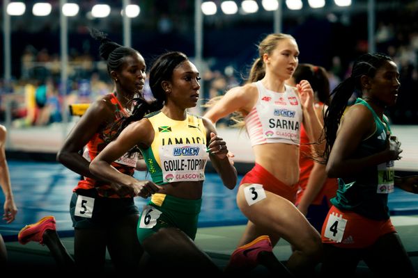 Natoya Goule-Toppin (JAM/Jamaica) am 01.03.2024 bei den World Athletics Indoor Championships in Glasgow (Schottland / Vereinigtes Königreich)