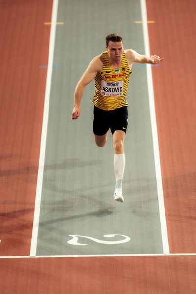 Aleksandar Askovic (GER/Germany) am 01.03.2024 bei den World Athletics Indoor Championships in Glasgow (Schottland / Vereinigtes Königreich)