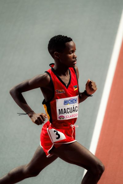 Alex Macuácua (MOZ) am 01.03.2024 bei den World Athletics Indoor Championships in Glasgow (Schottland / Vereinigtes Königreich)