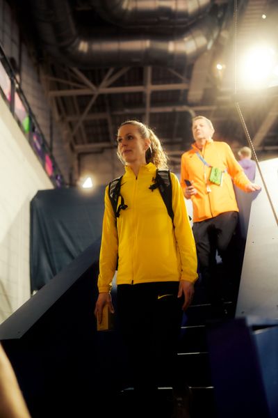 Christina Honsel (GER/Germany) am 01.03.2024 bei den World Athletics Indoor Championships in Glasgow (Schottland / Vereinigtes Königreich)