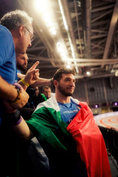 Leonardo Fabbri (ITA/Italy) am 01.03.2024 bei den World Athletics Indoor Championships in Glasgow (Schottland / Vereinigtes Königreich)