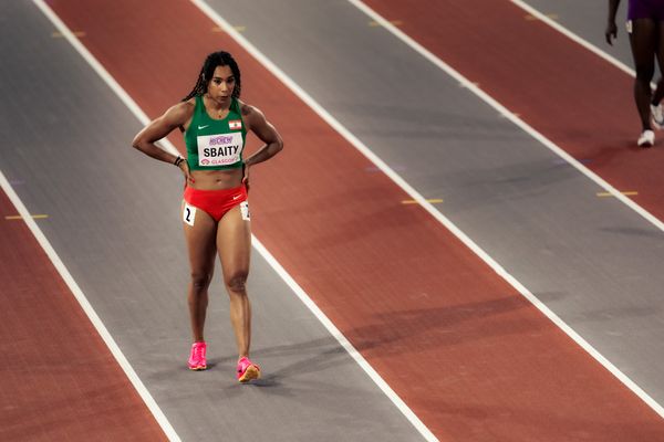 Aziza Sbaity (LBN/Lebanon) am 02.03.2024 bei den World Athletics Indoor Championships in Glasgow (Schottland / Vereinigtes Königreich)