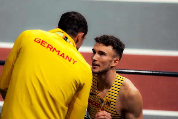 Simon Batz (GER/Germany) am 02.03.2024 bei den World Athletics Indoor Championships in Glasgow (Schottland / Vereinigtes Königreich)