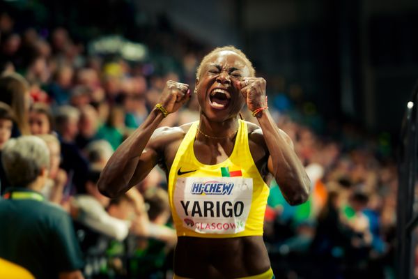 Noelie Yarigo (BEN) am 02.03.2024 bei den World Athletics Indoor Championships in Glasgow (Schottland / Vereinigtes Königreich)