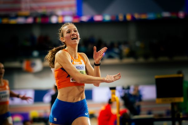 Femke Bol (NED/Netherlands) am 02.03.2024 bei den World Athletics Indoor Championships in Glasgow (Schottland / Vereinigtes Königreich)
