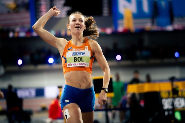 World Record von Femke Bol (NED/Netherlands) über 400m am 02.03.2024 bei den World Athletics Indoor Championships in Glasgow (Schottland / Vereinigtes Königreich)