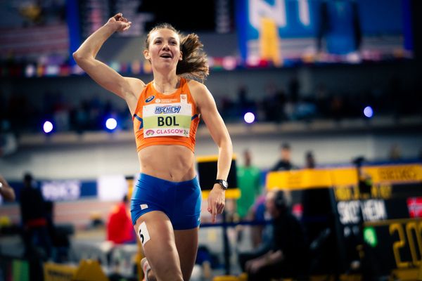 Femke Bol (NED/Netherlands) am 02.03.2024 bei den World Athletics Indoor Championships in Glasgow (Schottland / Vereinigtes Königreich)