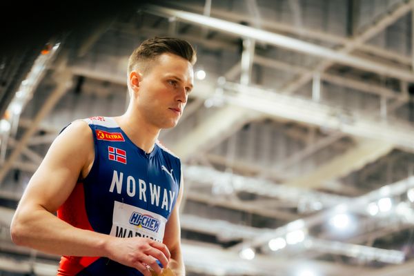 Karsten Warholm (NOR/Norway) am 02.03.2024 bei den World Athletics Indoor Championships in Glasgow (Schottland / Vereinigtes Königreich)