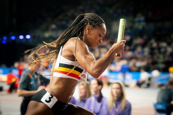 Naomi Van Den Broeck (BEL/Belgium) am 03.03.2024 bei den World Athletics Indoor Championships in Glasgow (Schottland / Vereinigtes Königreich)