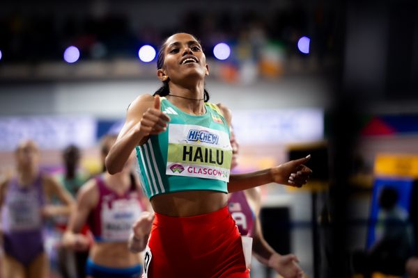 Freweyni Hailu (ETH/Ethiopia) am 03.03.2024 bei den World Athletics Indoor Championships in Glasgow (Schottland / Vereinigtes Königreich)