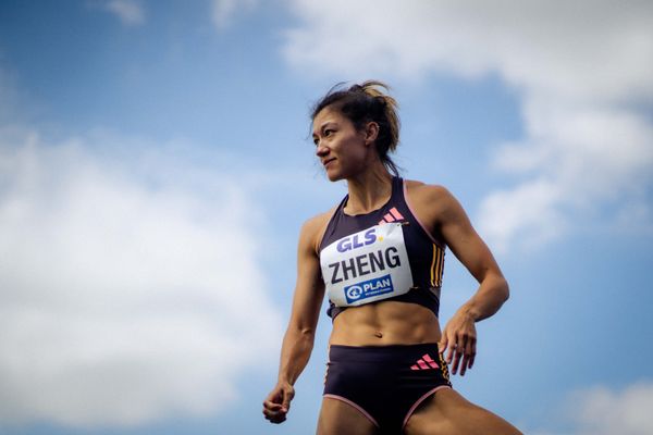 Ninali Zheng (CHN) beim Hochsprung am 22.06.2024 beim Stadtwerke Ratingen Mehrkampf-Meeting 2024 in Ratingen