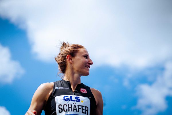 Carolin Schäfer (GER | Eintracht Frankfurt) beim Hochsprung am 22.06.2024 beim Stadtwerke Ratingen Mehrkampf-Meeting 2024 in Ratingen