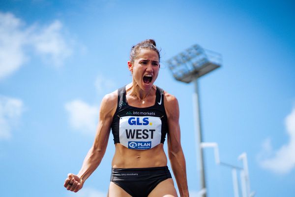 Tori West (AUS) beim Hochsprung am 22.06.2024 beim Stadtwerke Ratingen Mehrkampf-Meeting 2024 in Ratingen