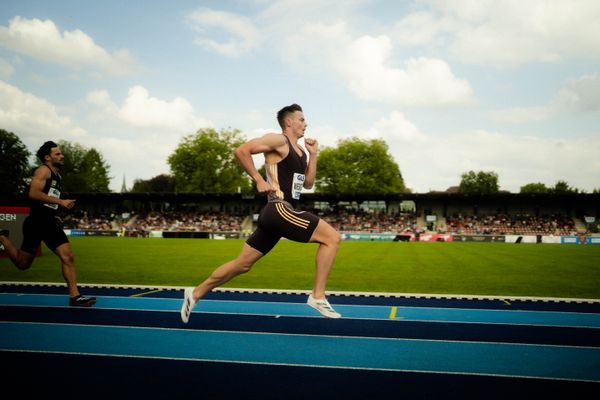 Paweł Wiesiołek (POL) über 400m am 22.06.2024 beim Stadtwerke Ratingen Mehrkampf-Meeting 2024 in Ratingen