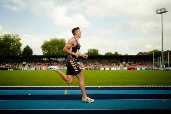 Paweł Wiesiołek (POL) über 400m am 22.06.2024 beim Stadtwerke Ratingen Mehrkampf-Meeting 2024 in Ratingen