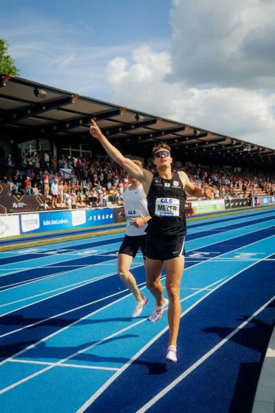 Marcel Meyer (GER | Hannover 96) gewinnt die 1500m am 23.06.2024 beim Stadtwerke Ratingen Mehrkampf-Meeting 2024 in Ratingen