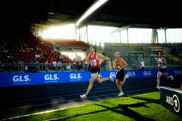 Tom Förster (LG Braunschweig)  am 28.06.2024 beim 5000m Lauf bei den deutschen Leichtathletik-Meisterschaften 2024 im Eintracht-Stadion in Braunschweig