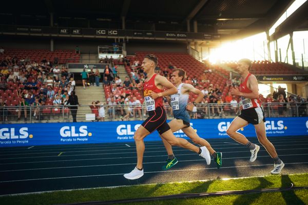 Artur Beimler (Braunschweiger Laufclub) am 28.06.2024 beim 5000m Lauf bei den deutschen Leichtathletik-Meisterschaften 2024 im Eintracht-Stadion in Braunschweig