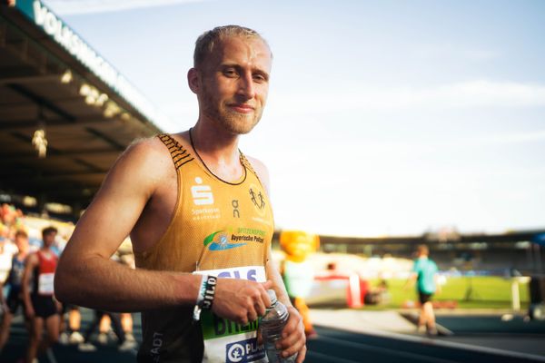 Florian Bremm (LSC Höchstadt/Aisch) am 28.06.2024 beim 5000m Lauf bei den deutschen Leichtathletik-Meisterschaften 2024 im Eintracht-Stadion in Braunschweig