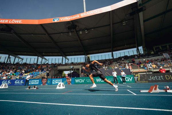 am 29.06.2024 beim 5000m Lauf bei den deutschen Leichtathletik-Meisterschaften 2024 im Eintracht-Stadion in Braunschweig