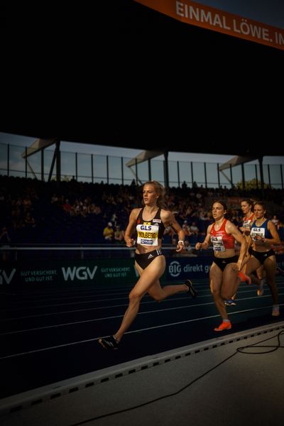 am 29.06.2024 beim 5000m Lauf bei den deutschen Leichtathletik-Meisterschaften 2024 im Eintracht-Stadion in Braunschweig