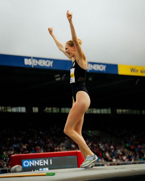 am 30.06.2024 beim 5000m Lauf bei den deutschen Leichtathletik-Meisterschaften 2024 im Eintracht-Stadion in Braunschweig