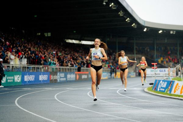 am 30.06.2024 beim 5000m Lauf bei den deutschen Leichtathletik-Meisterschaften 2024 im Eintracht-Stadion in Braunschweig