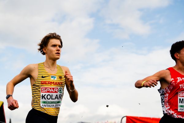 Elias Kolar (Germany) am 08.12.2024 bei den Crosslauf-Europameisterschaften in Antalya