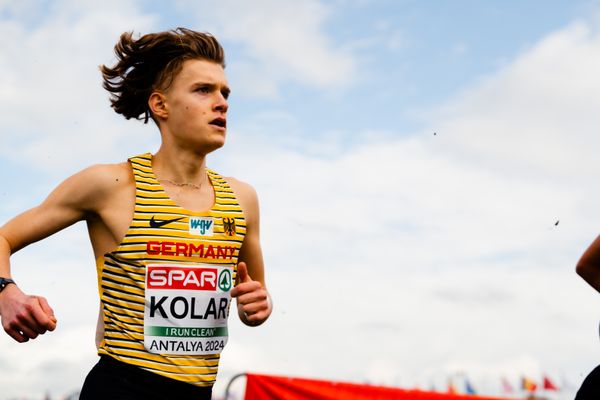 Elias Kolar (Germany) am 08.12.2024 bei den Crosslauf-Europameisterschaften in Antalya