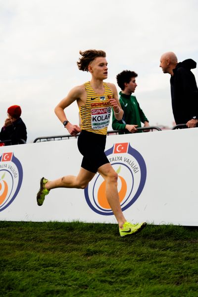 Elias Kolar (Germany) am 08.12.2024 bei den Crosslauf-Europameisterschaften in Antalya