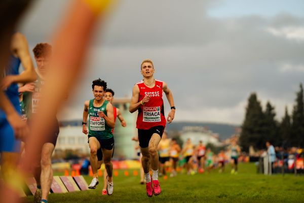 Elia Triaca (Switzerland) am 08.12.2024 bei den Crosslauf-Europameisterschaften in Antalya