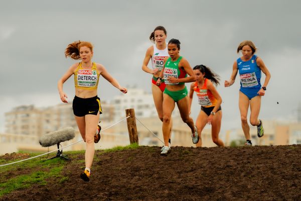 Eva Dieterich (Germany) am 08.12.2024 bei den Crosslauf-Europameisterschaften in Antalya