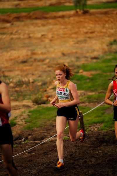 Eva Dieterich (Germany) am 08.12.2024 bei den Crosslauf-Europameisterschaften in Antalya