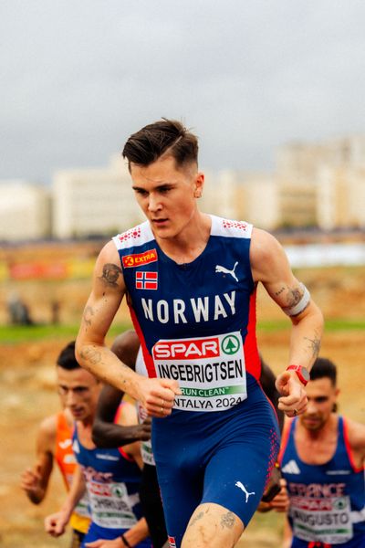 Jakob Ingebrigtsen (Norway) am 08.12.2024 bei den Crosslauf-Europameisterschaften in Antalya