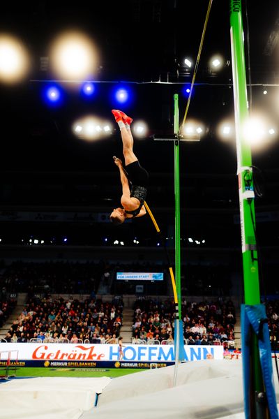 Sam  Kendricks (USA) beim ISTAF Indoor Düsseldorf am 09.02.2025 im PSD Bank Dome in Düsseldorf